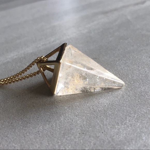 Quartz Crystal Pyramid Pendant - Picture 4 of 8